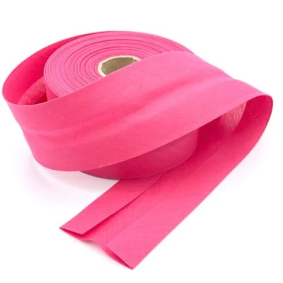 Image of Craft Cult Extra Wide 60mm Plain Bias Binding Tape 25 Metre Roll (114 Cerise Pink)