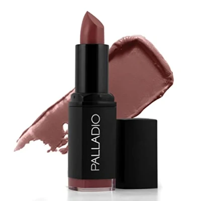 Image of Palladio Herbal Matte Lipstick, Royal Rum, Creamy and Full Coverage Long Lasting Lipstick