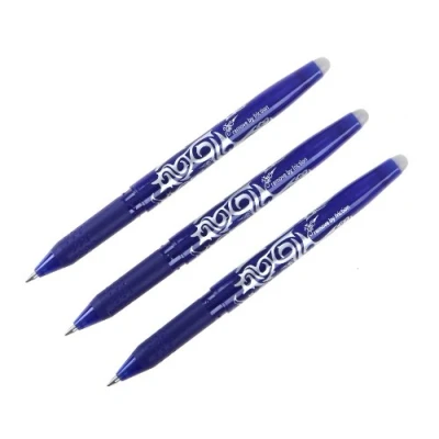 Image of Pilot Frixion Erasable Rollerball 0.7 mm Tip, Blue, Pack of 3