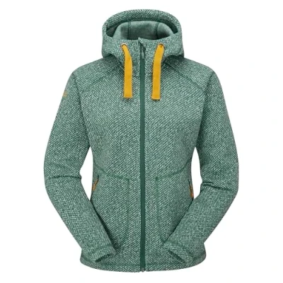 Image of Rab Women&#039;s Amy Hoody Casual Lightweight Hooded Sweatshirt Green Slate Medium