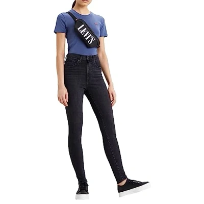 Image of Levi&#039;s Mile High Super Skinny Women&#039;s Jeans, Black Ground, 24W / 28L