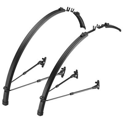 Image of Flinger Unisex&#039;s Race Pro Road Bike Mudguard Set, Black, 700x18 32c