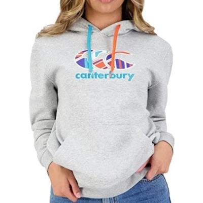 Image of Canterbury Women&#039;s Oversized Hoody Hooded Sweatshirt, Classic Marl, 6 UK
