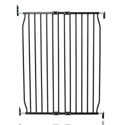 Image of Safetots Extra Tall Eco Screw Fit Baby Gate, Black, 80cm 90cm, Gate 100cm in Height, Stair for Baby, Fitted Safety Easy Installation