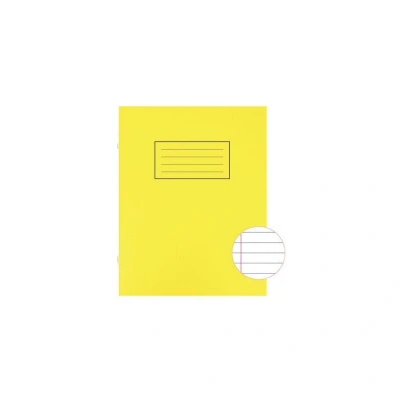 Image of Silvine EX103 9x7 Exercise Book Ruled Yellow PK10