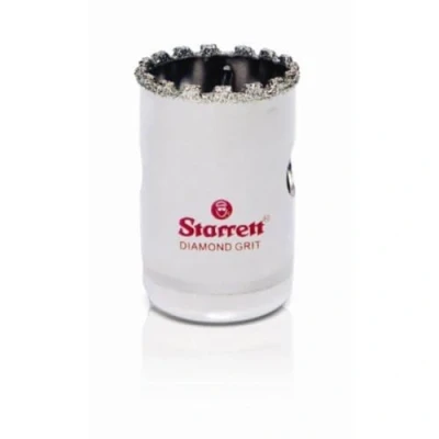 Image of Starrett Diamond Grit Hole Saw D2532 Ceramic &amp; Tile Drill Cutter For Brick Glass Marble Slate Stone Porcelain 20mm (25/32 inch)