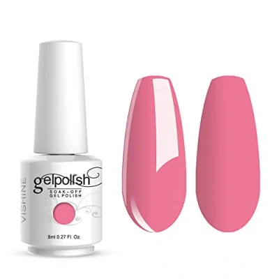 Image of Vishine Brand Nail Varnish Gloss Polish 8ml Bottle UV Gel Manicure Lacquer #1058
