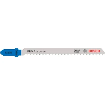 Image of Bosch 2x PRO Aluminium curve T227D Jigsaw Blade (for Aluminium, Non ferrous metals, Length 100 mm, Professional Accessory Jigsaw)