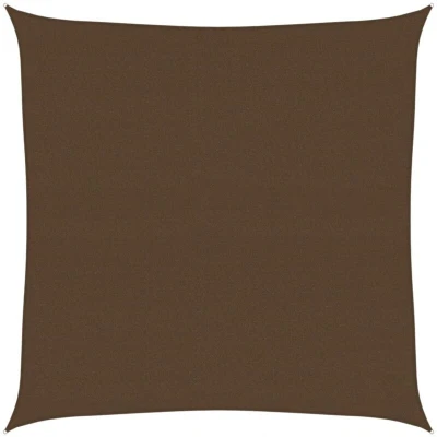 Image of vidaXL Sunshade Sail 160 g/m² Brown 4x4 m HDPE