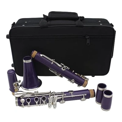 Image of Clarinet Professional Bb Student 17 Keys (Color : Purple)