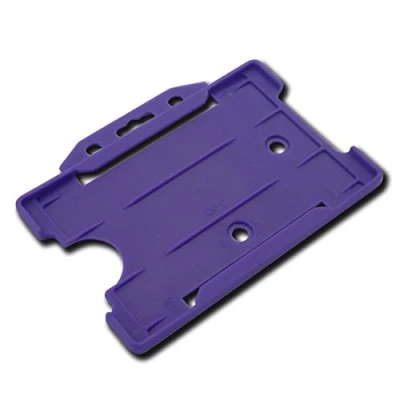 Image of ID Card It 10 x Pass Badge Holder for Lanyards and Retractable Reels (Purple)