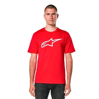 Image of Alpinestars Men&#039;s Ageless Csf Tee T Shirt, red/White, L