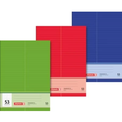 Image of Brunnen 1043725 Vocabulary Book (A4, 32 Sheets, Ruled, with Division Line)