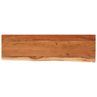 Image of vidaXL Wall Shelf 60x20x3.8 cm Rectangular Solid Wood Acacia Live Edge