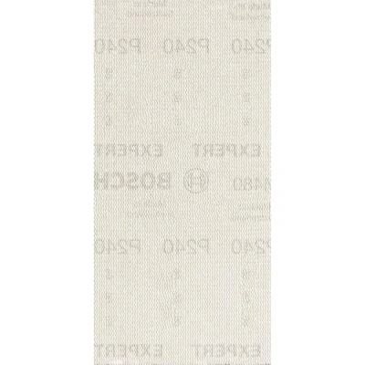 Image of Bosch Professional 50x Expert M480 Sanding Net (for Hardwood, Paint on wood, 93x186 mm, Grit 240, Accessories Orbital Sander)