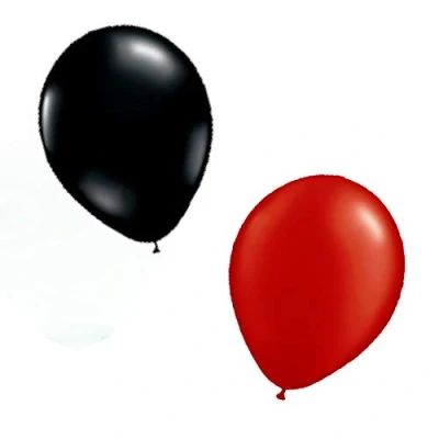 Image of 30 ALBANIA EURO 2016 BALLOONS RED &amp; BLACK 12&quot; LATEX