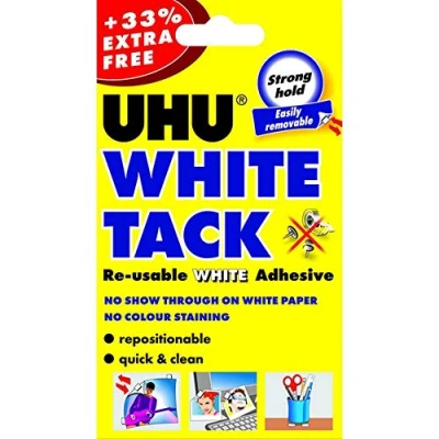 Image of UHU White Tack Adhesive Handy Pack 1