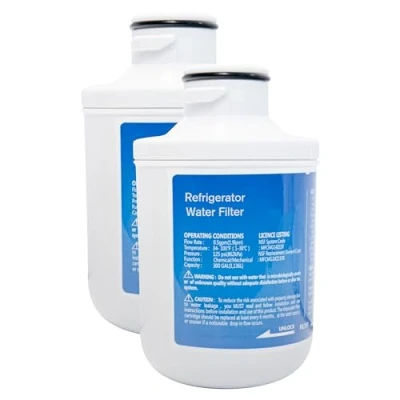 Image of Profrigo Water Filter 2 x Filters Compatible with Foshan Micro Midea 307203200002 307203200005 MFCMG14211F MFCMG14211FR, Whirlpool, Indesit, Hotpoint C00300448 for Fridge American Side by