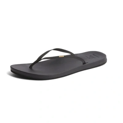 Image of Reef Women&#039;s Cushion Bounce Slim Flip Flop, Black Bla, 4 UK