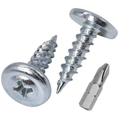 Image of (Pack of 100 pcs) Zinc Plated Steel 4.2 x 16 mm Wood Screws, Metal Phillips Modified Truss Head, Self Tapping (100, mm)