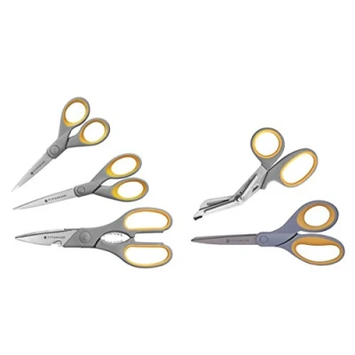 Image of Westcott Titanium Super Softgrip Scissor Set (Pack of 5), Yellow