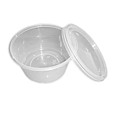 Image of 50 x 12oz Round container &amp; Lid (free P&amp;P on all products)