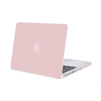 Image of MOSISO Compatible with MacBook Pro 13 inch Case 2015 2014 2013 2012 A1502 A1425 Older Version Retina Display, Protective Plastic Hard Shell Cover, Rose quartz