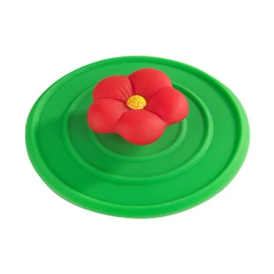 Image of WENKO Sink Stop Flower, Silicone, Multi Colour, 11 x 2 cm