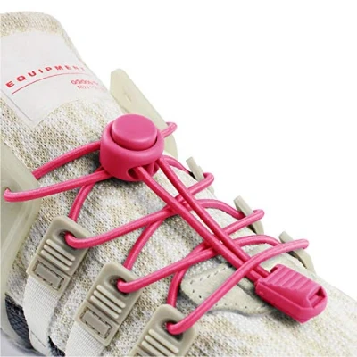 Image of INMAKER No Tie Laces for Adults and Kids, Elastic Shoe Trainers, Round Shoelaces
