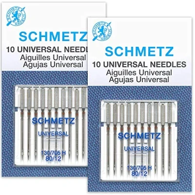 Image of Schmetz Universal Sewing Machine Needles Size 80/12 2 Cards 20