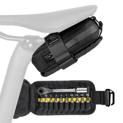 Image of Topeak Elementa SeatBag with Essential Tools and Open Ended Access Fold Out Tool Compartment