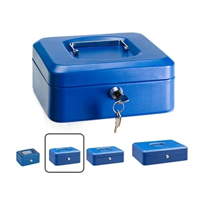 Image of Arregui Elegant Box with Tray (Steel), blue, C9225
