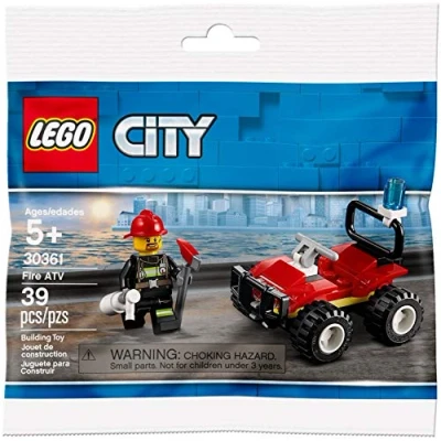 Image of CITY Lego Set 30361 Fire ATV 39 Pieces Polybag