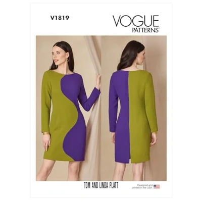 Image of Vogue Patterns V1819B5 Misses Dress B5 (8 10 12 14 16), Paper