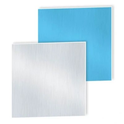 Image of iMeistek 6063 Aluminium Sheet with Protective Film on Both Sides, 150mm x 1mm Wall Thick Square Plate (2 PCS)