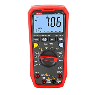 Image of UNI T UT161D True RMS Digital Multimeter 1000V AC/DC 10A 20A 10/220MHz