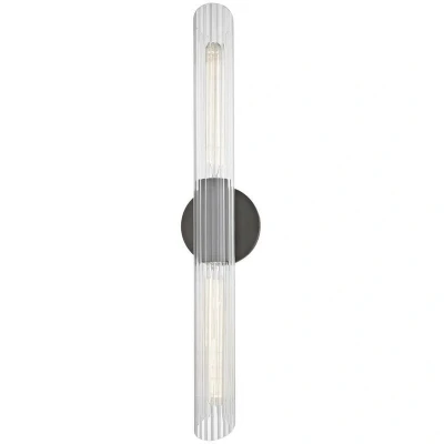 Image of Cecily 2 Light Large Wall Sconce Old Bronze, Glass
