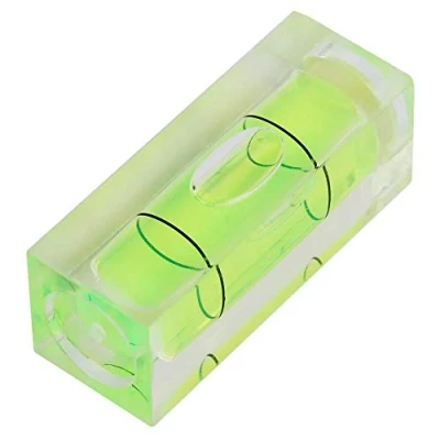 Image of 5 Pieces Mini Bubble Spirit Level 15 x 40MM, Acrylic Standard Degrees Mark Set