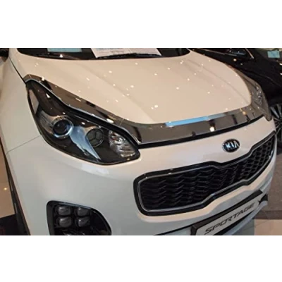 Image of AUTO CLOVER Chrome Bonnet Guard Protector Set for Kia Sportage 2016 2021