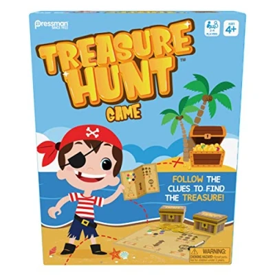 Image of Treasure Hunt: Follow the Clues to Find Treasure! Interactive Pirate Game For Kids 2 4 Players Ages 4+