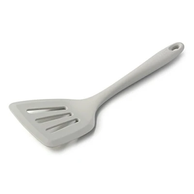 Image of Zeal J157S Silicone Non Stick Slotted Fish Slice/Cooking Turner (30cm) French Grey