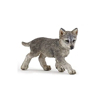 Image of Papo WILD ANIMAL KINGDOM Tiere Figurine, 50162 Wolf cub, Multicolour