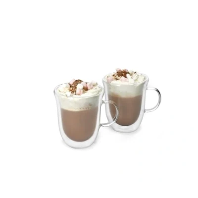 Image of La Cafetiere Double Walled Hot Chocolate Mug Set Of 2