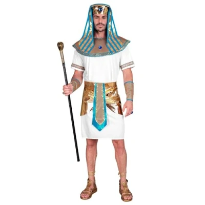 Image of W WIDMANN MILANO Party Fashion Pharaoh Costume for Men, Egyptians, Ancient Times, Carnival, Theme Parties