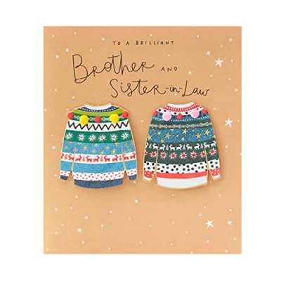 Image of Brilliant Brother &amp; Sister In Law Special Christmas Greeting Card Xmas Cards