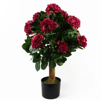 Image of Leaf Design UK Realistic Artificial Blossom Tree, 75cm Pink Hydrangea
