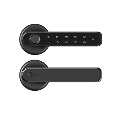 Image of Xenocam Fingerprint Smart Door Lock Keyless Entry 3 in 1 Lock, Lever Unlock by Fingerprint/Keypad/Code/Key for Home, Hotel, Apartment, Office, Bedroom