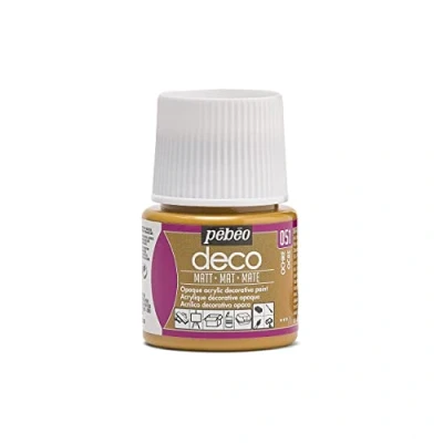 Image of Pebeo 45ml Deco Matt, Acrylic, Ochre, 7 x 4.5 cm