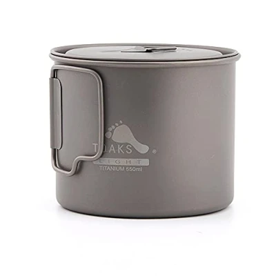 Image of TOAKS Titanium Camping Pot Cup(375ml, 450ml, 550ml, 650ml, 750ml, 800ml, 900ml) (550ml[POT 550 L])