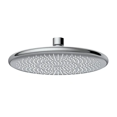 Image of WENKO Rain Shower Head Water Saving Ø 22,5 cm Universal with System, Plastic (ABS), 22.5 x cm, Chrome
